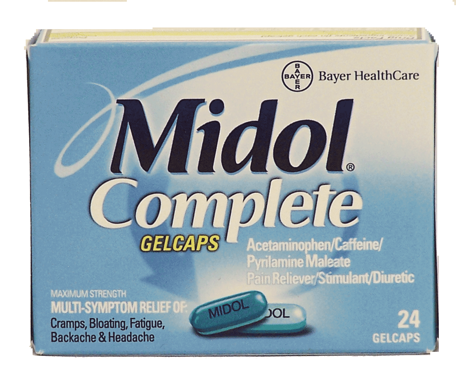 Midol Complete pain reliever, gelcaps Full-Size Picture